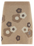 Kenzo Beige Wool Long Skirt