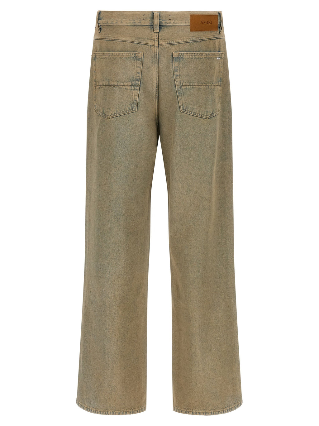 Amiri Beige Cotton Straight-Leg Jeans