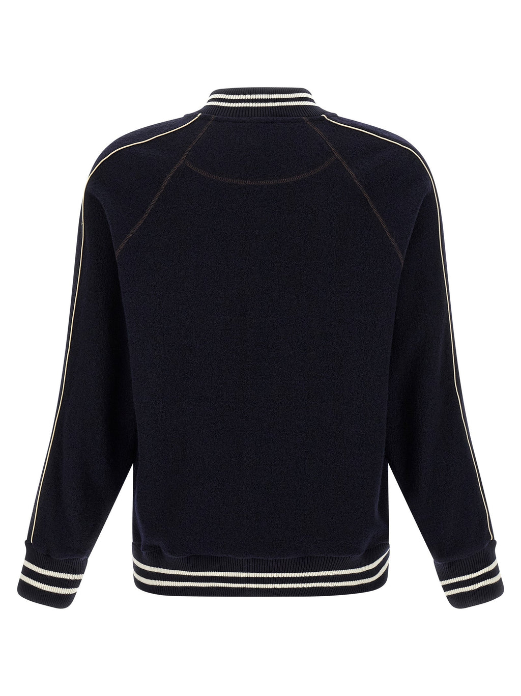 WALES BONNER Blue Virgin Wool Bomber