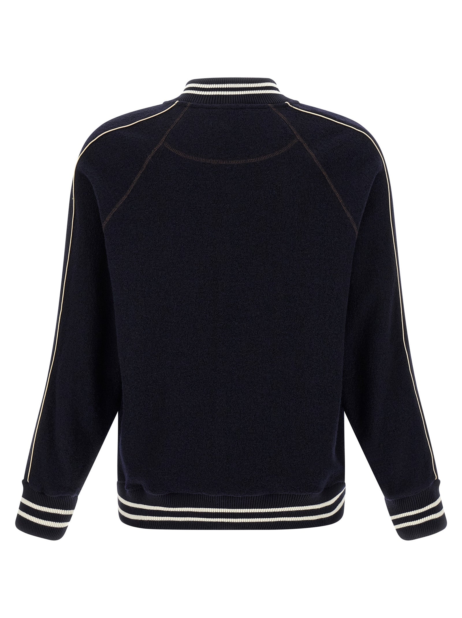 WALES BONNER Blue Virgin Wool Bomber