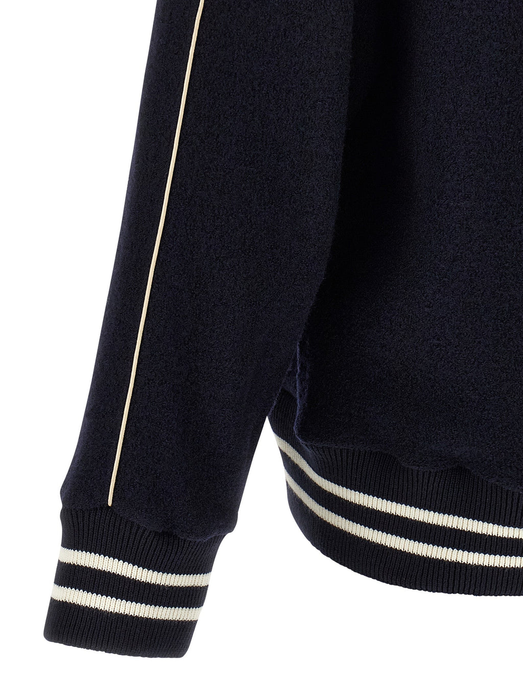 WALES BONNER Blue Virgin Wool Bomber