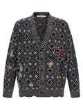WALES BONNER Multicolor Merino Wool Cardigan