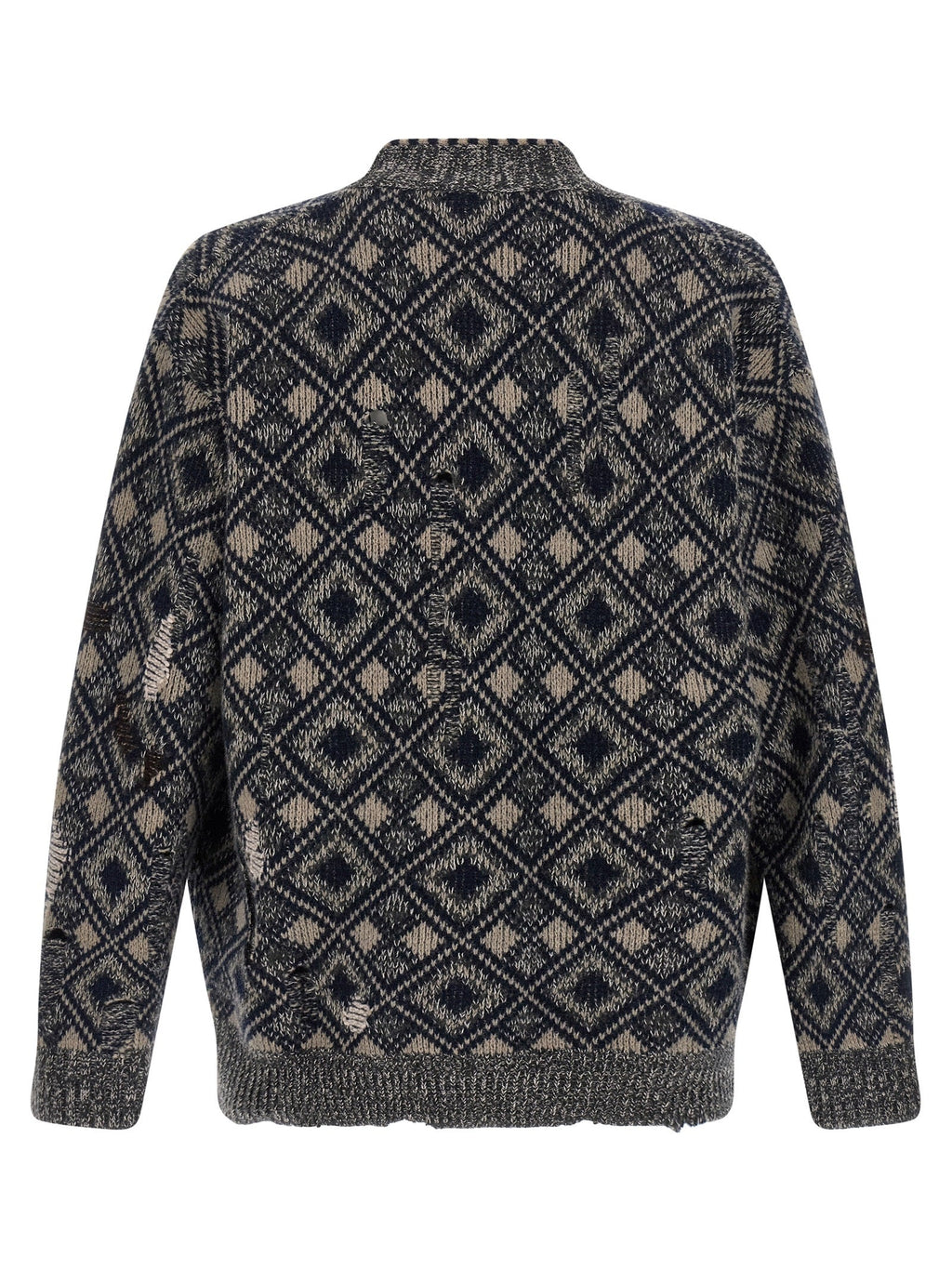 WALES BONNER Multicolor Merino Wool Cardigan