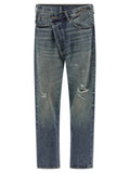 R13 Blue Cotton Straight-Leg Jeans