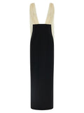 Armarium Bicolor Virgin Wool Long Dress