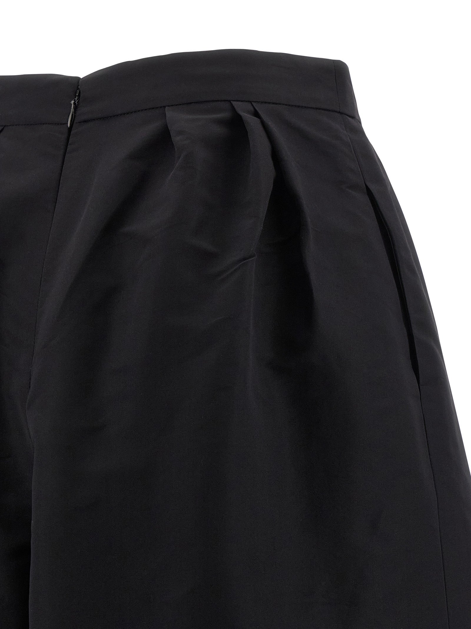 Carolina Herrera Black Silk Casual Pants