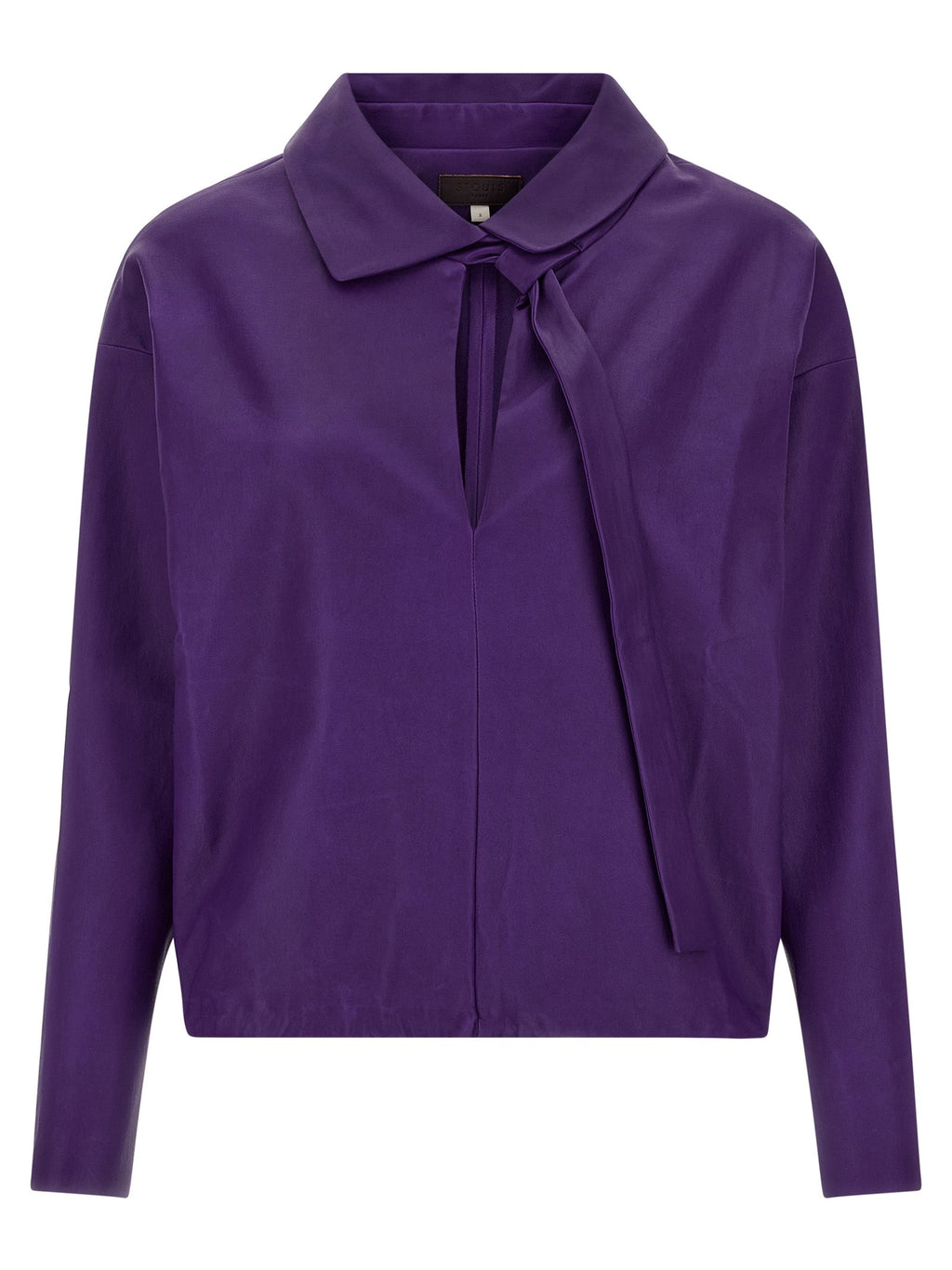STOULS Purple Lamb Leather Blouse
