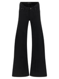 Balenciaga Black Cotton Flared Jeans