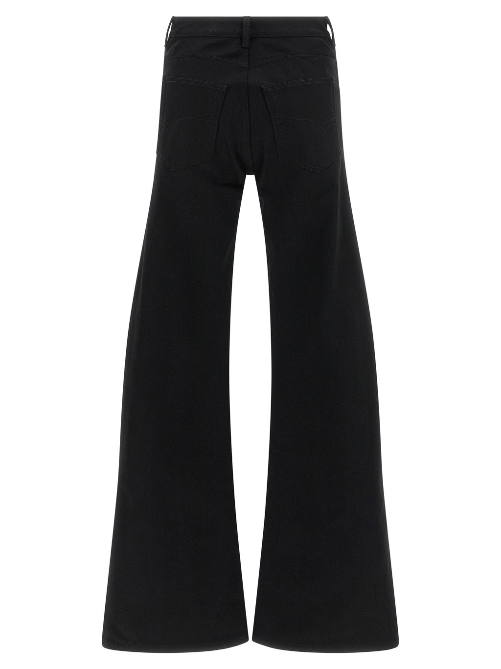 Balenciaga Black Cotton Flared Jeans