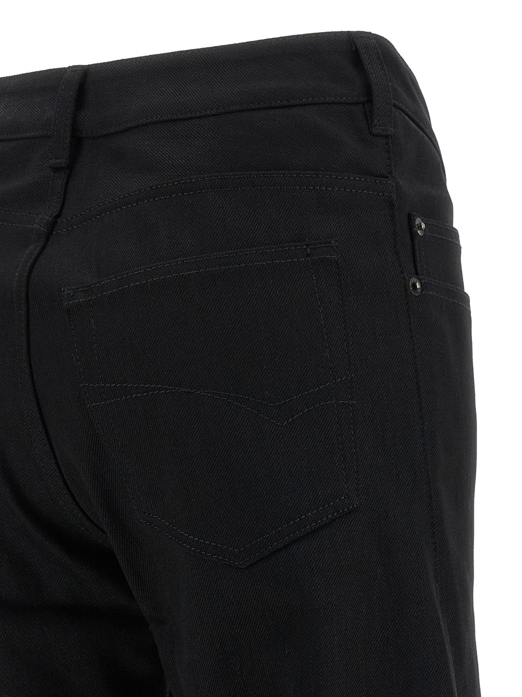 Balenciaga Black Cotton Flared Jeans