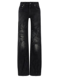 Balenciaga Black Cotton Flared Jeans