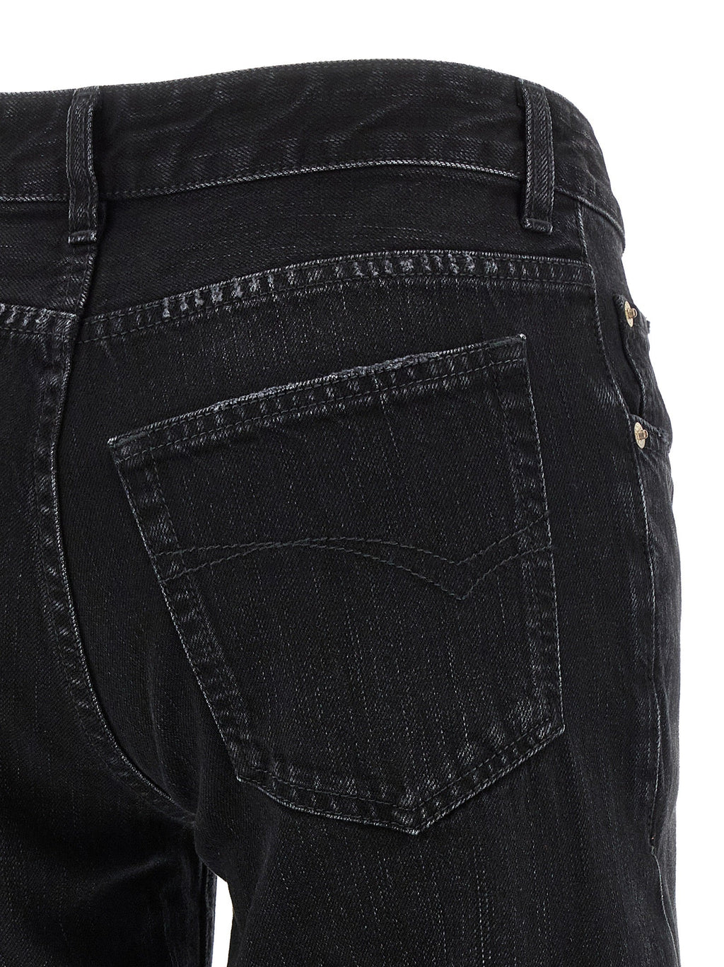 Balenciaga Black Cotton Flared Jeans
