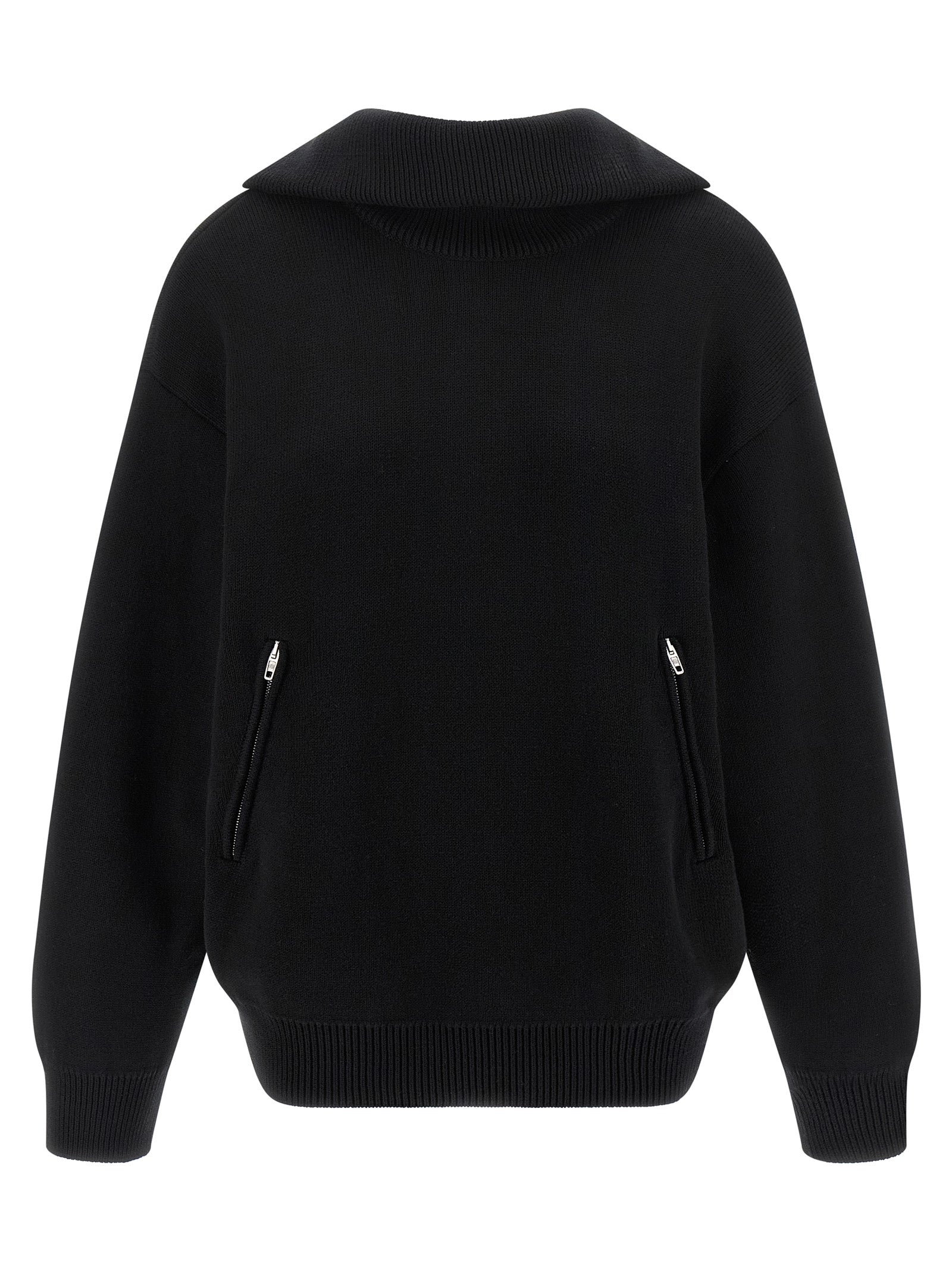 Balenciaga Black Cotton Cardigan