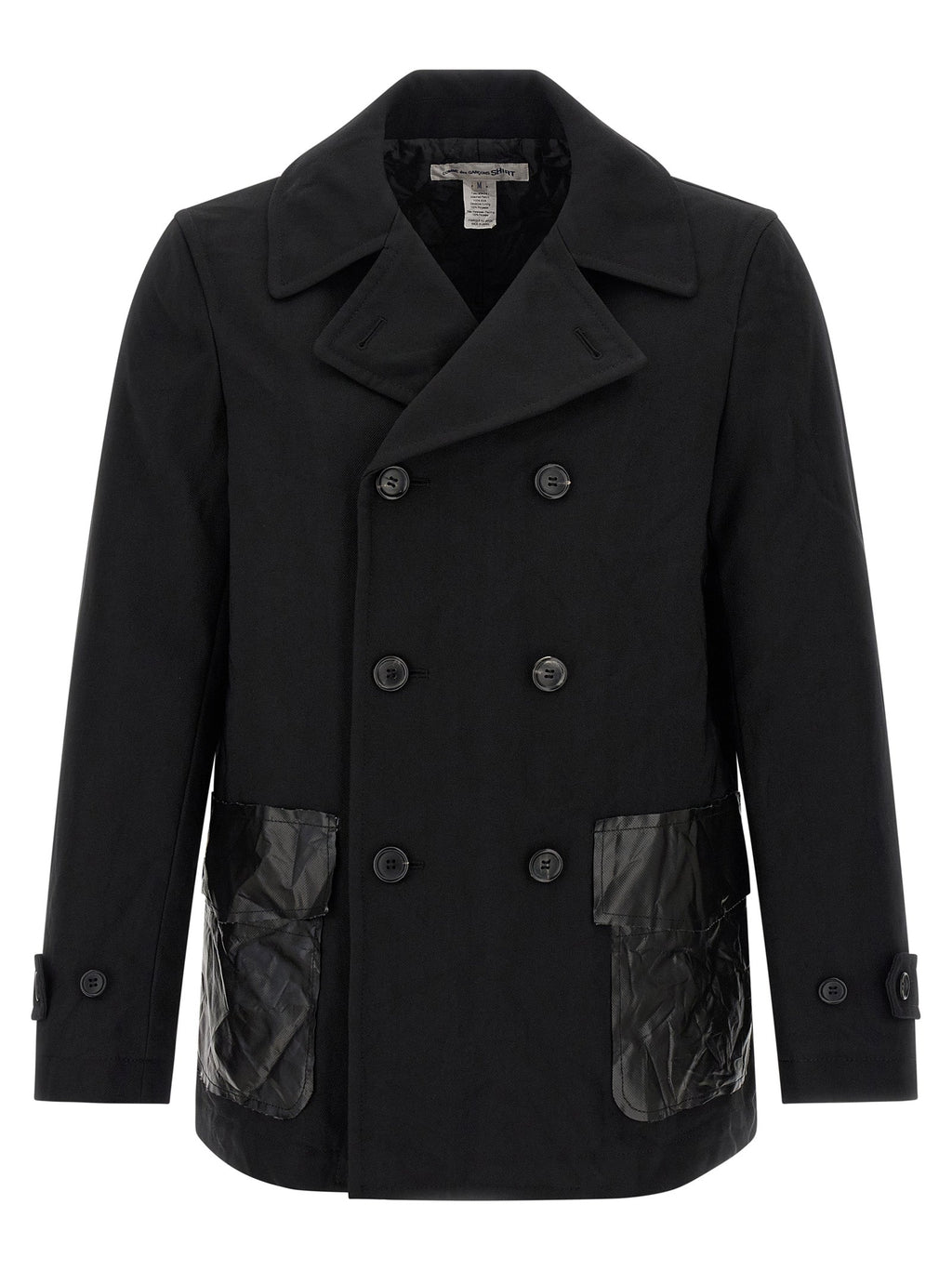 Comme Des Garçons Black Polyester Coat