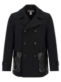 Comme Des Garçons Black Polyester Coat