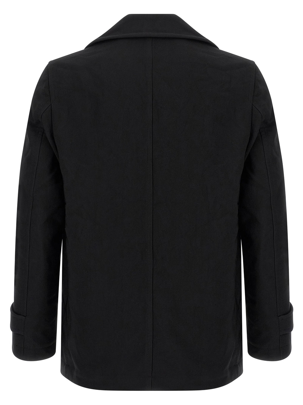 Comme Des Garçons Black Polyester Coat