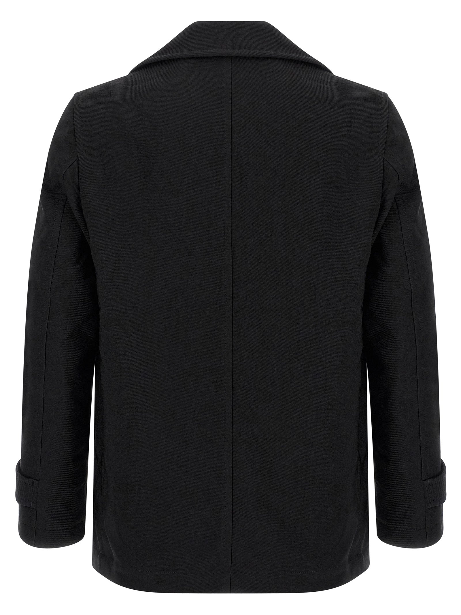 Comme Des Garçons Black Polyester Coat