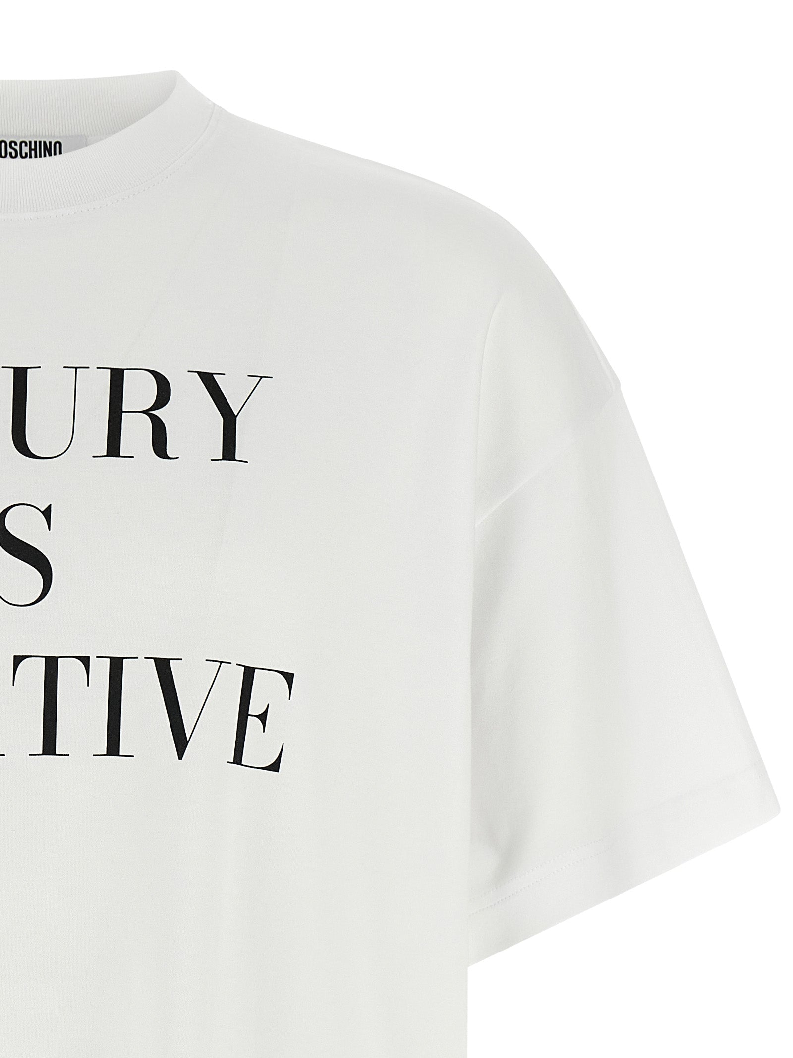 Moschino White Cotton T-Shirt
