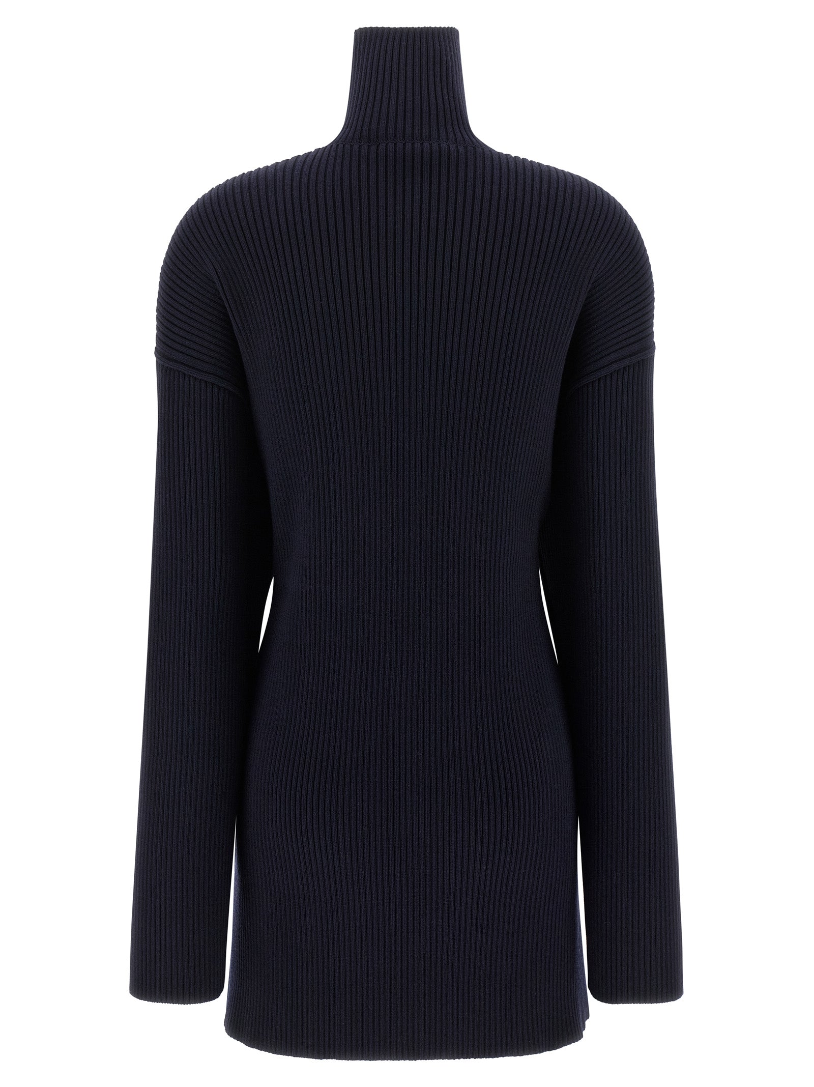 Balenciaga Blue Wool Short Dress