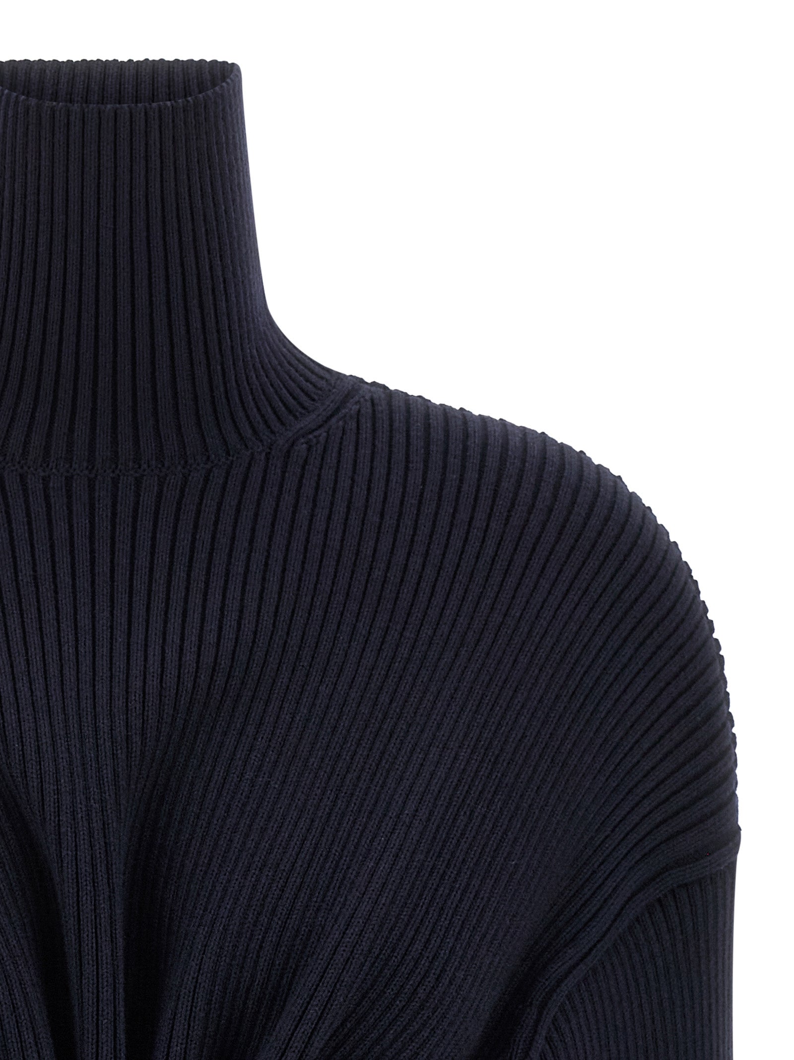 Balenciaga Blue Wool Short Dress