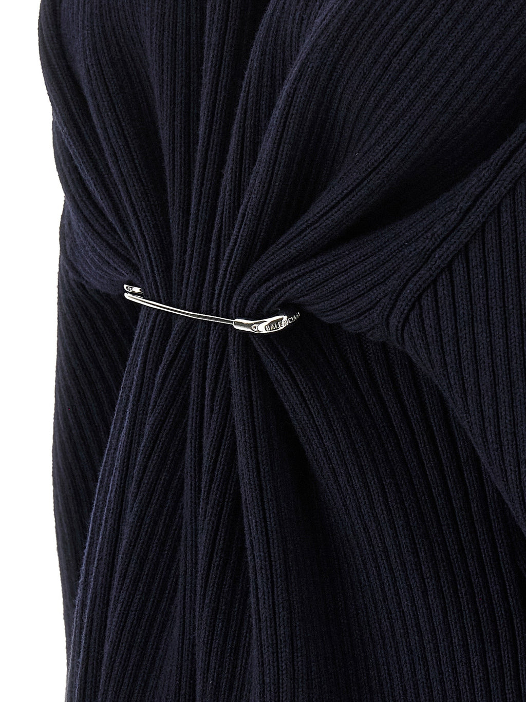 Balenciaga Blue Wool Short Dress