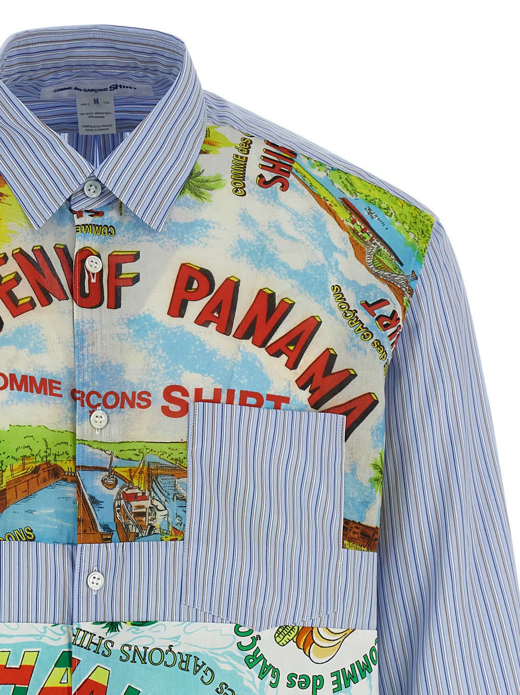 Comme Des Garçons Multicolor Cotton Blouse