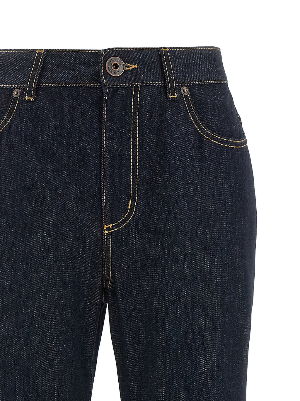 Alexander McQueen Blue Cotton Flared Jeans