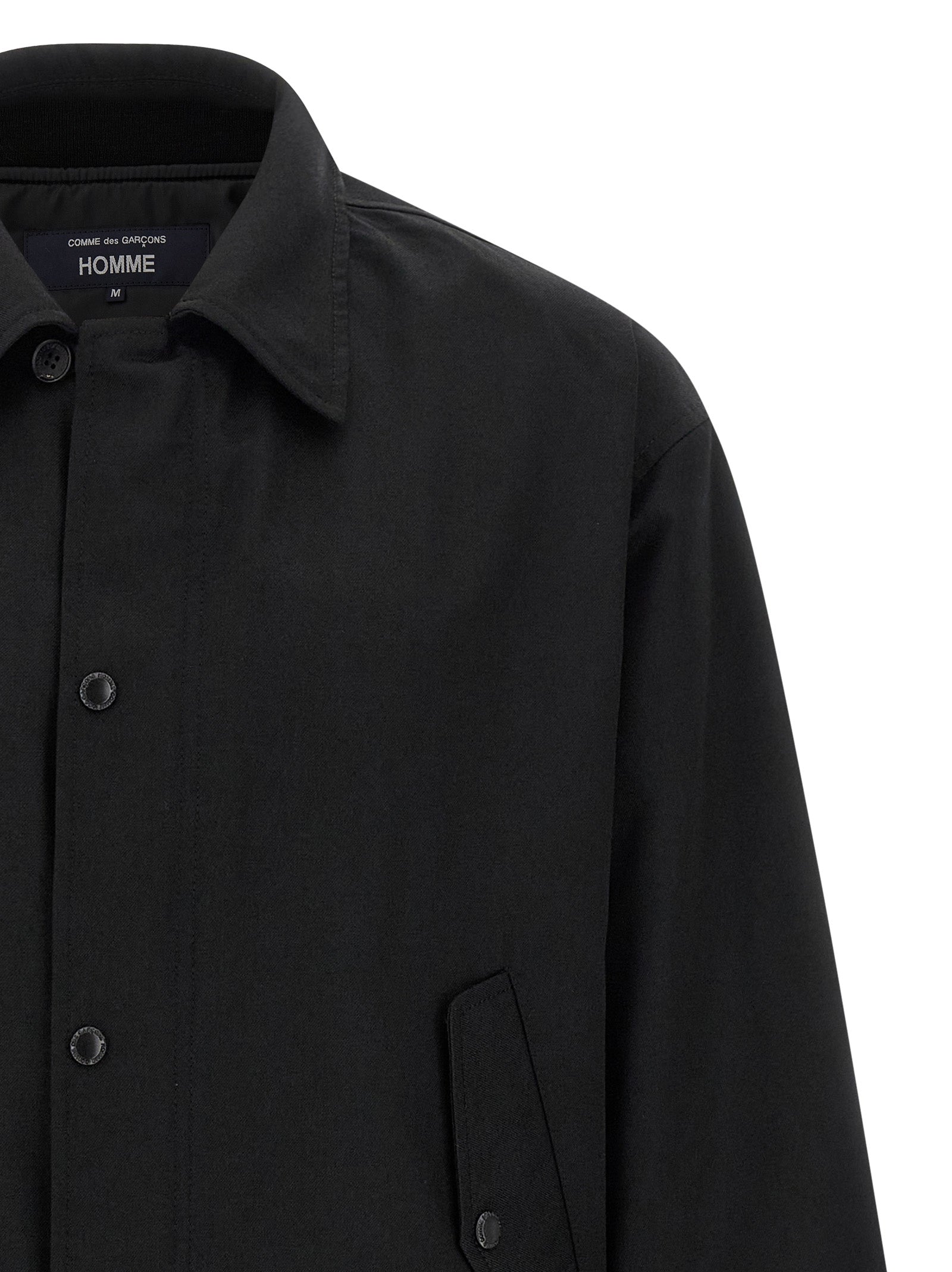 Comme Des Garçons Black Polyester Full-Length Jacket