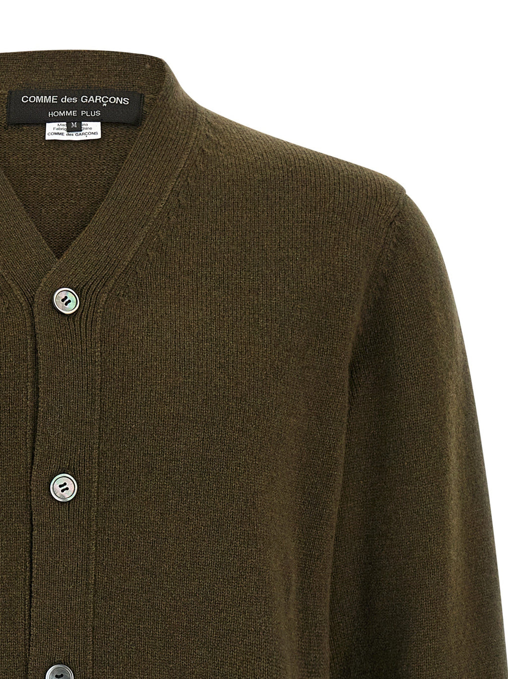 Comme Des Garçons Bicolor Wool Cardigan