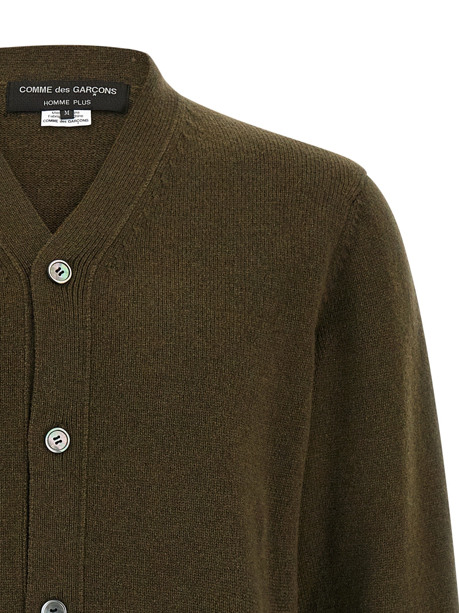Comme Des Garçons Bicolor Wool Cardigan