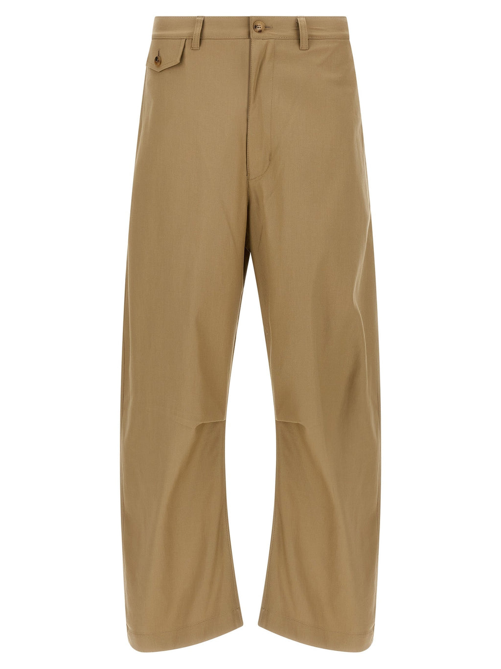 Comme Des Garçons Beige Cotton Casual Pants