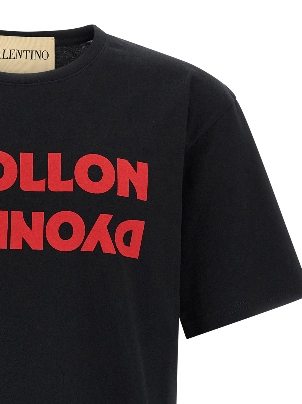 Valentino Garavani Black Cotton T-Shirt