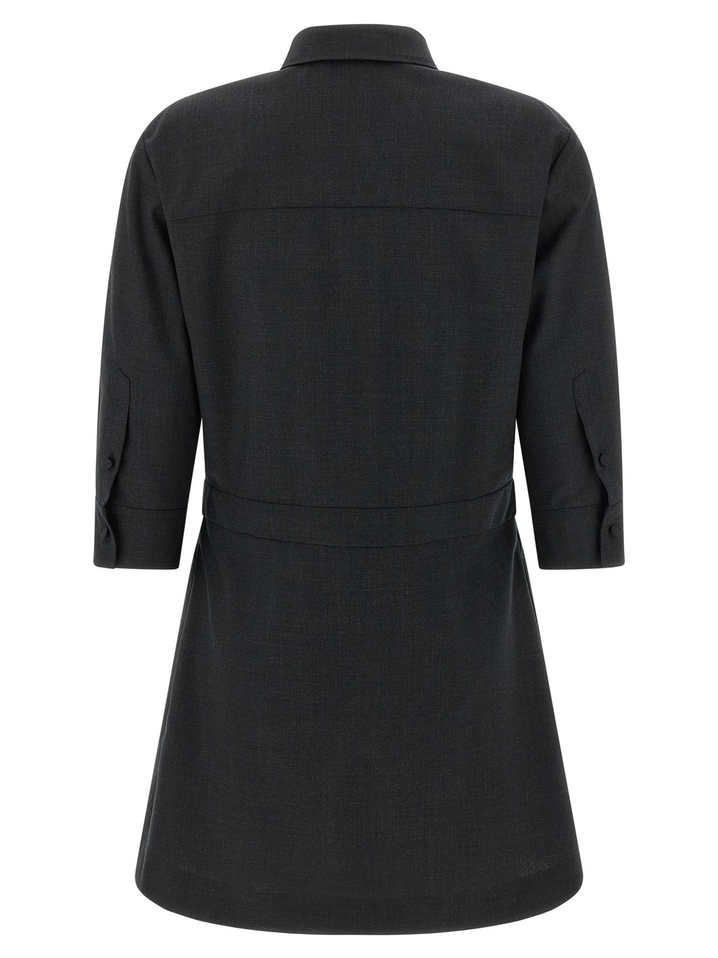 Gucci Gray Wool Short Dress