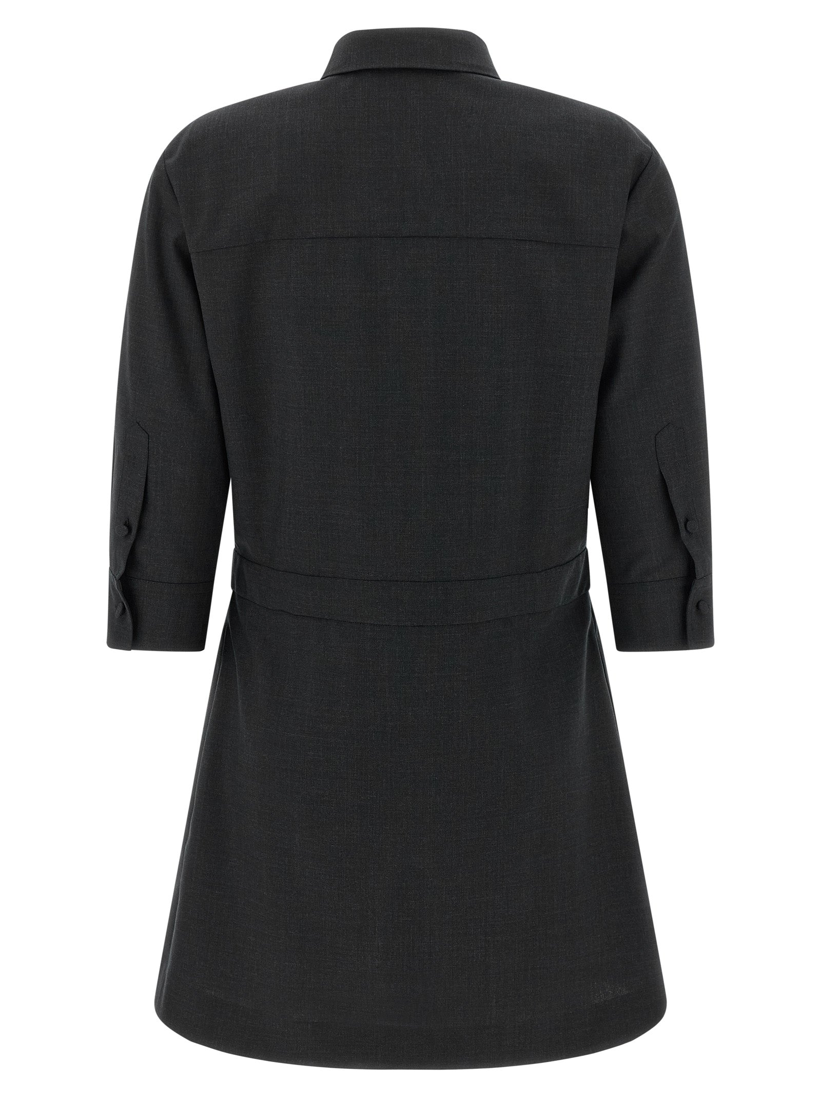 Gucci Gray Wool Short Dress