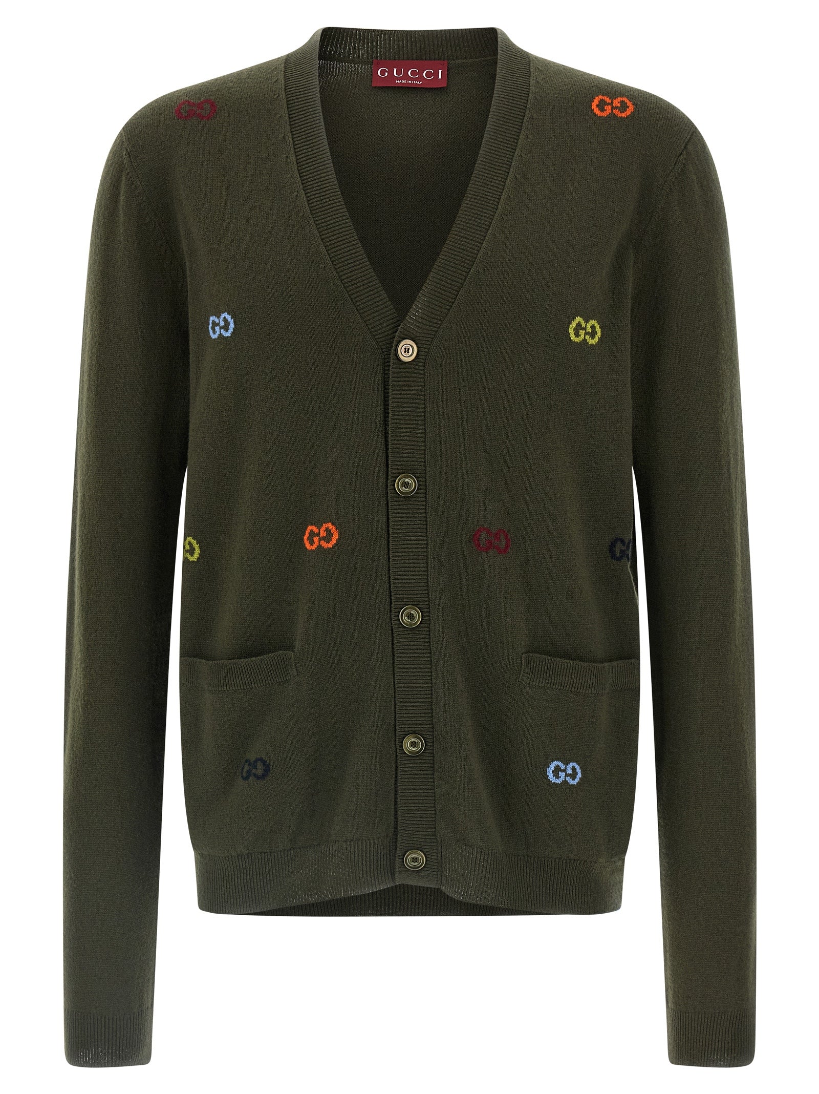Gucci Bicolor Cashmere Cardigan