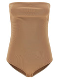Courrèges Beige Viscose Bodysuit