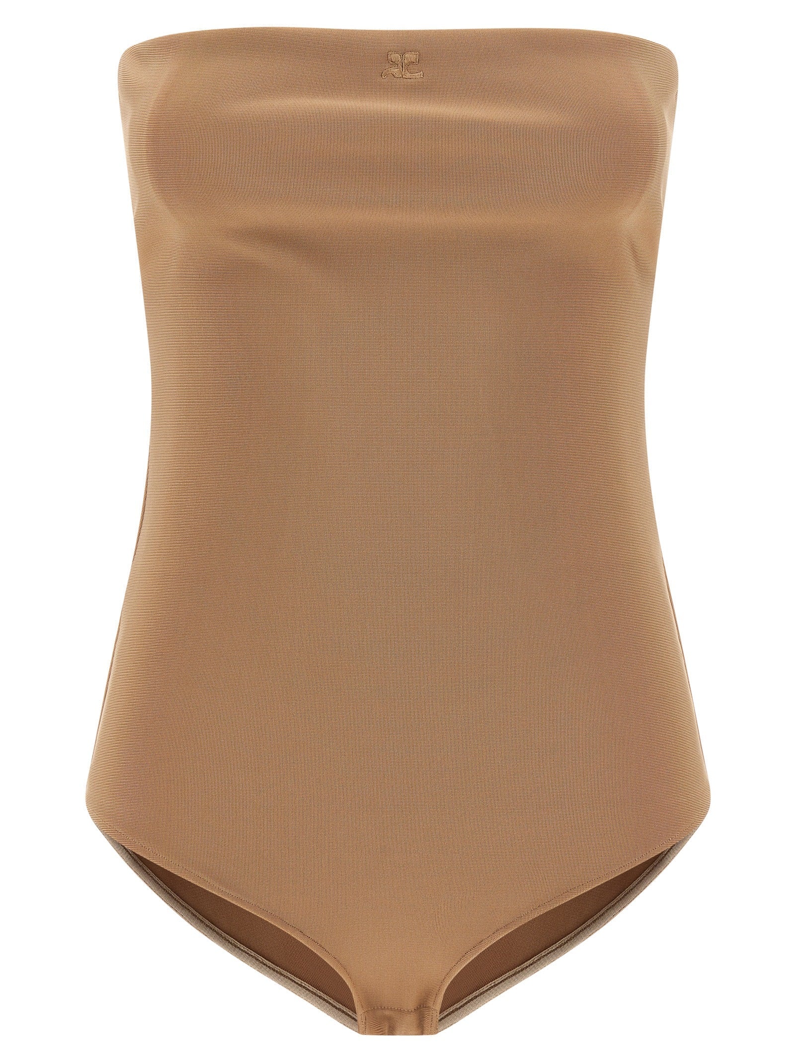 Courrèges Beige Viscose Bodysuit