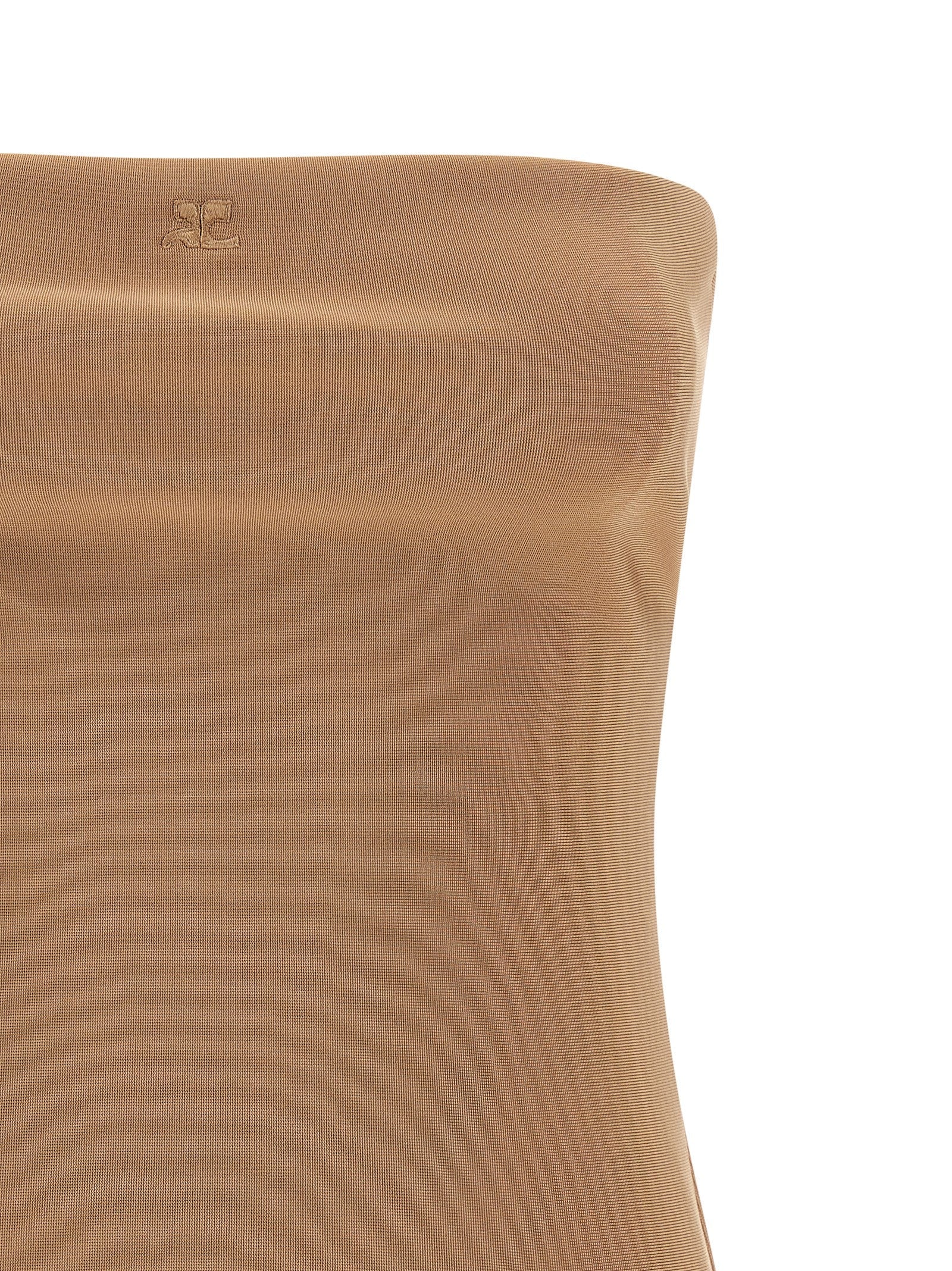 Courrèges Beige Viscose Bodysuit