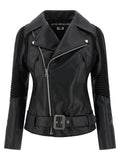 Junya Watanabe Black Artificial Leather Biker Jacket