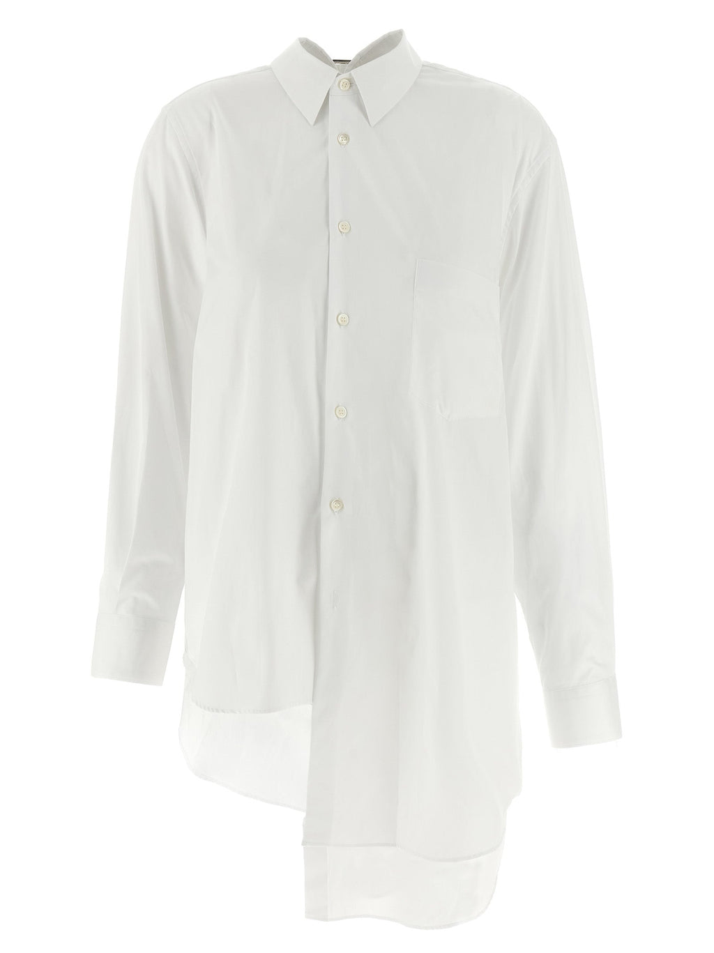Comme Des Garçons White Cotton Blouse