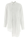 Comme Des Garçons White Cotton Blouse