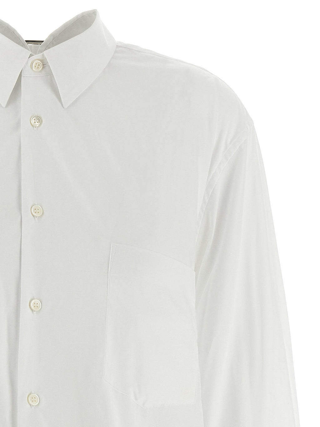 Comme Des Garçons White Cotton Blouse