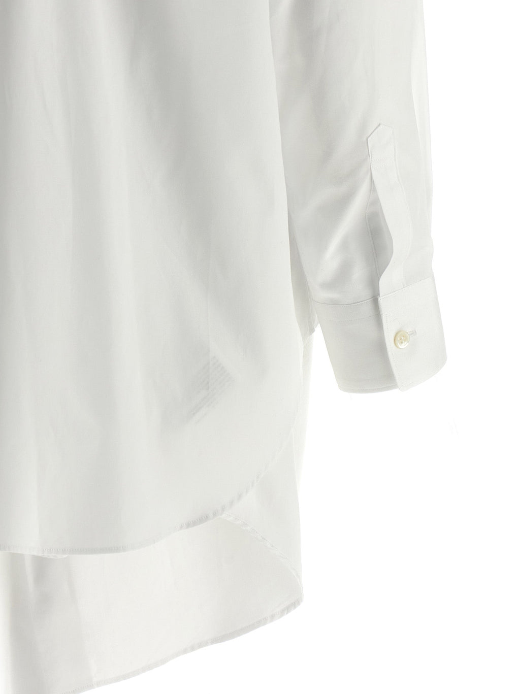 Comme Des Garçons White Cotton Blouse