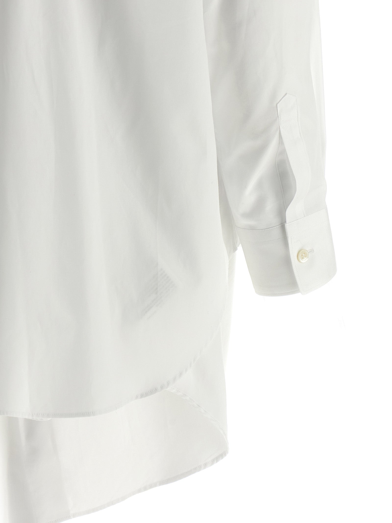 Comme Des Garçons White Cotton Blouse