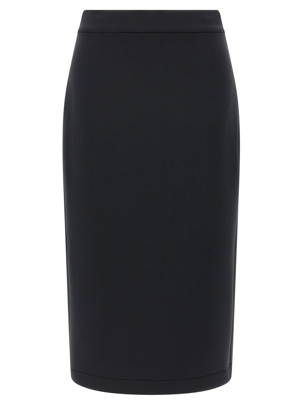 MONCLER GENIUS Black Polyester Midi Skirt
