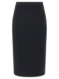 MONCLER GENIUS Black Polyester Midi Skirt
