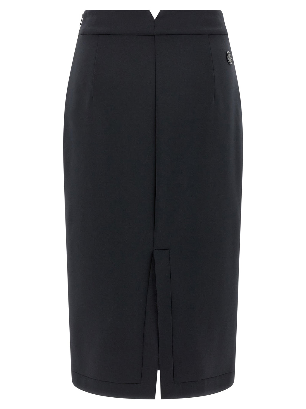 MONCLER GENIUS Black Polyester Midi Skirt