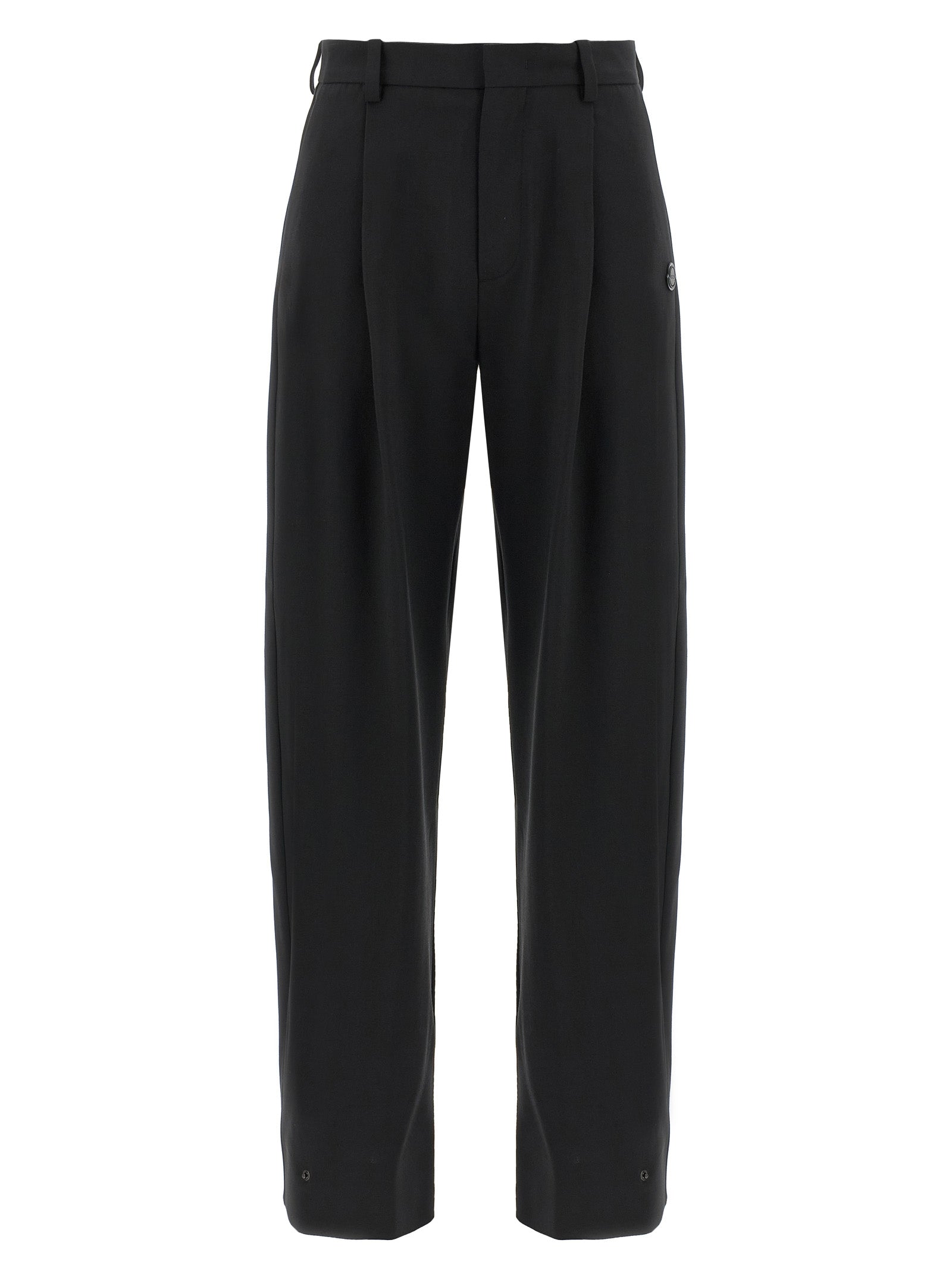 MONCLER GENIUS Black Polyester Dress Pants