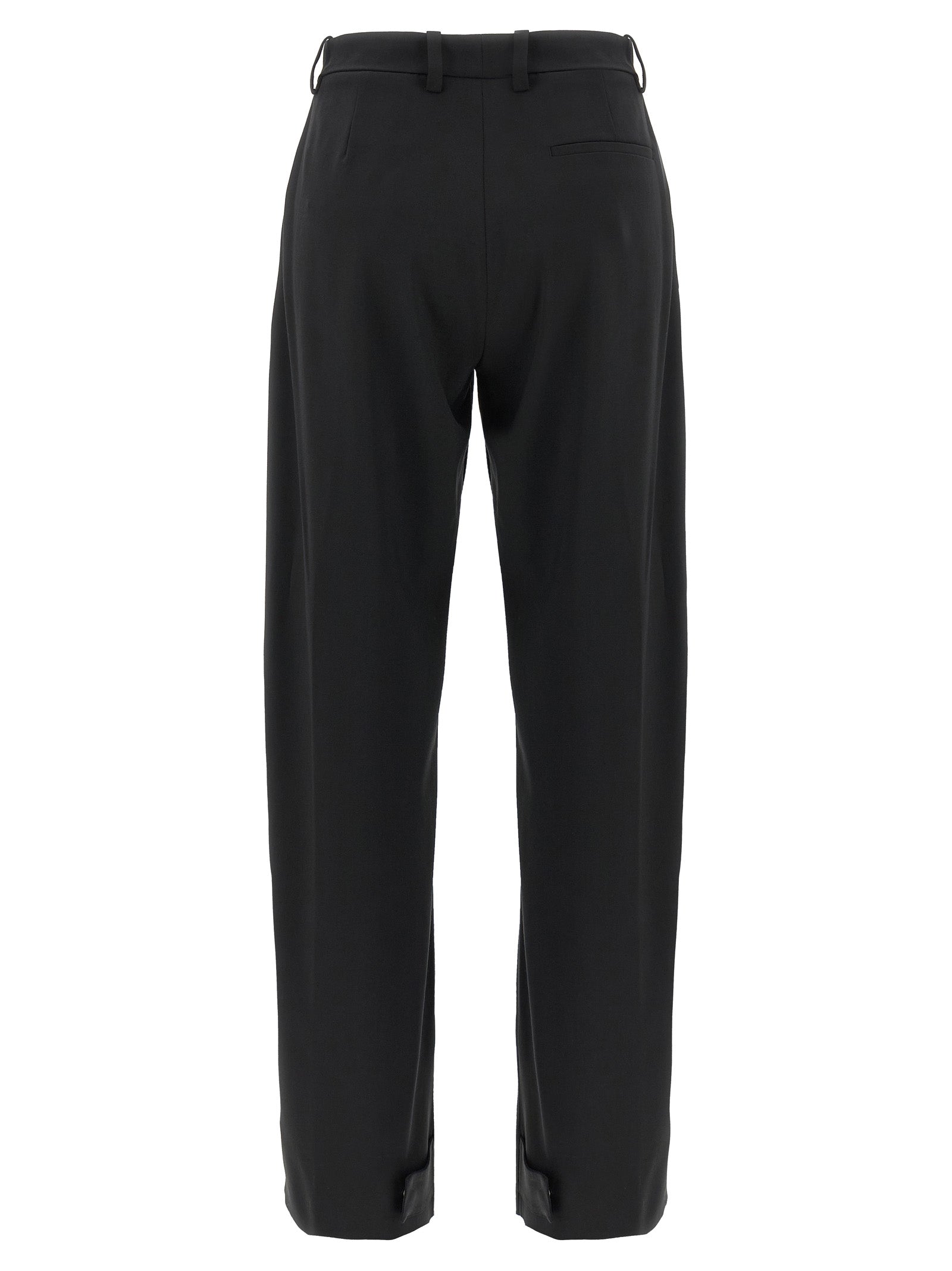 MONCLER GENIUS Black Polyester Dress Pants