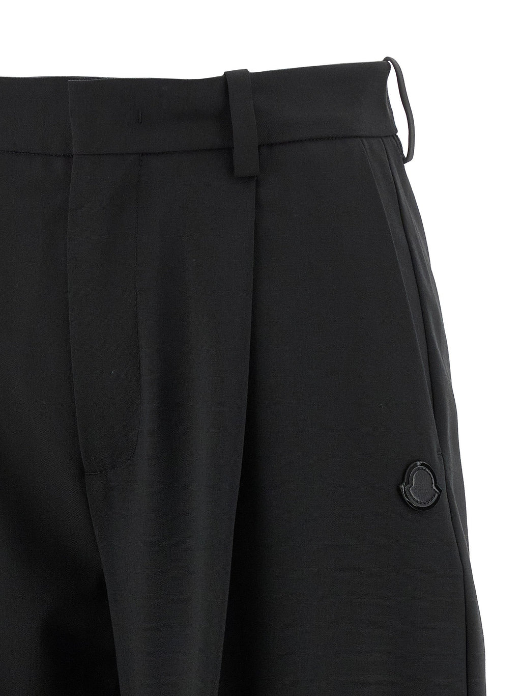 MONCLER GENIUS Black Polyester Dress Pants